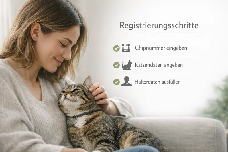 Checkliste für die Registrierung einer Katzenversicherung mit Chipnummer und Halterdaten