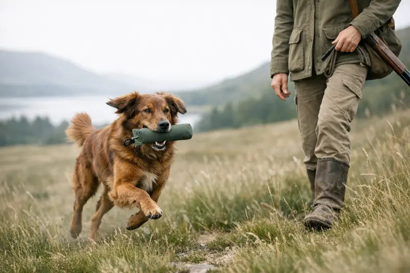 Ein gesunder Irish Setter springt durch eine grüne Wiese und zeigt seine agile Beweglichkeit.
