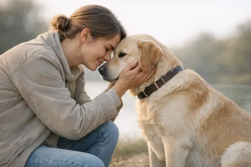 Entscheidungsbaum, der Gassigängern und Pflegestellen zeigt, wie Hunde richtig unterstützt werden können.