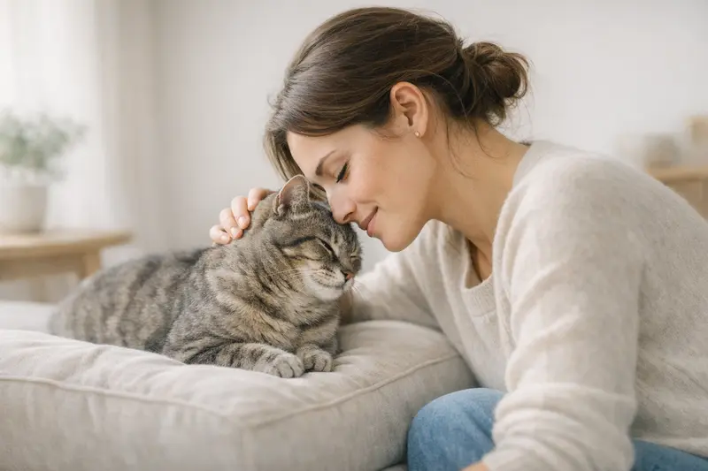 Infografik, die die Entscheidungslogik zwischen OP-Versicherung und Krankenversicherung für Katzen veranschaulicht, einschließlich Kostenanlässe und Tarifhebel.