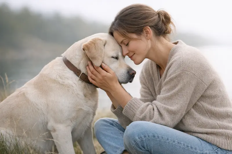 Infografik zu den 7 Regeln und Körpersprache-Signalen bei Hunden zur besseren Kommunikation mit dem Haustier.