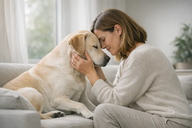 Infografik über die verschiedenen Belltypen von Hunden und passende Maßnahmen sowie den Einsatz von Tierarzt oder Verhaltenstherapie.