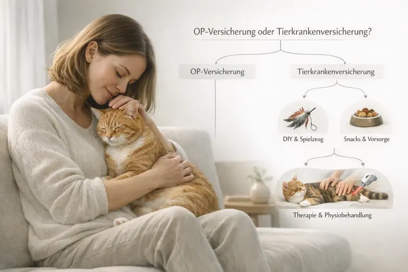 Entscheidungsbaum für Katzenhalter zu OP-Versicherung oder Tierkrankenversicherung
