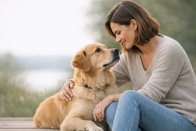 Infografik, die Entscheidungskriterien für OP-Versicherung und Tierkrankenversicherung für Hunde veranschaulicht.