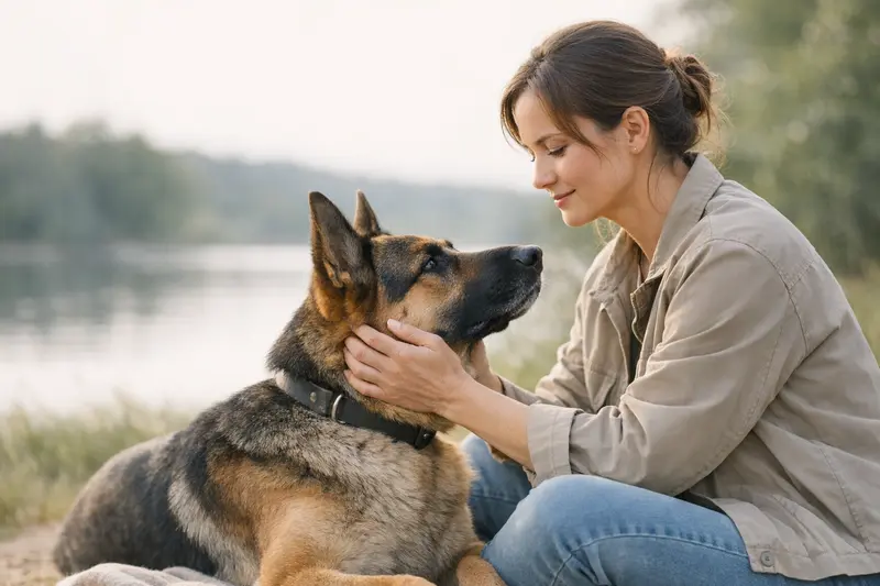 Infografik über rechtliche Anforderungen und Versicherungsoptionen für Hundehalter in Deutschland.