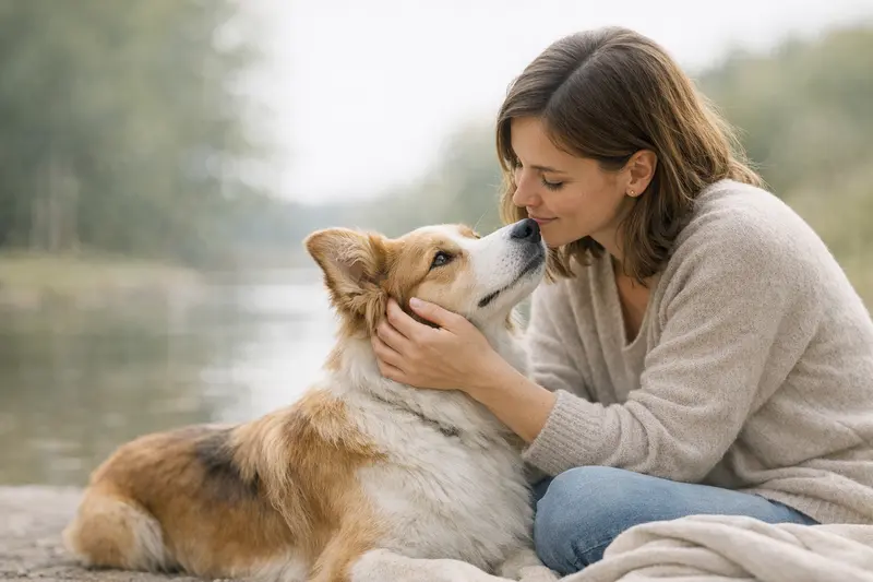 Infografik zur Läufigkeit von Hunden, die die Phasen Vorbrunst, Hitze und Scheinträchtigkeit visualisiert.
