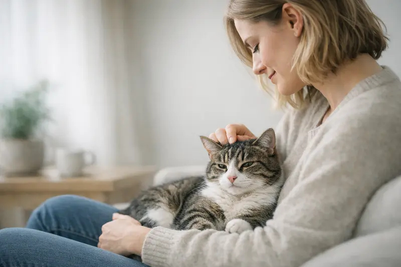 Infografik zeigt den Ablauf einer Pflegestelle für Katzen von Kennenlernen bis zur Vermittlung.