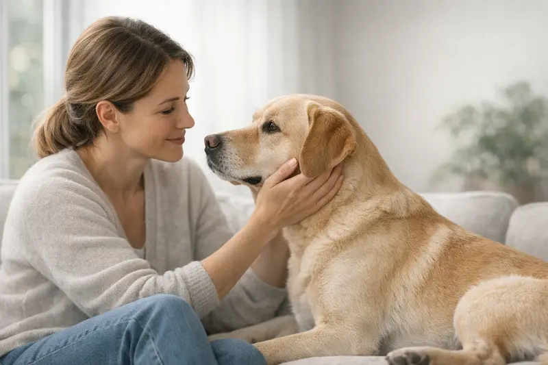 Infografik zeigt den Diagnosepfad für Hunde mit hormonellem Verdacht von Symptomen bis zur Therapie.