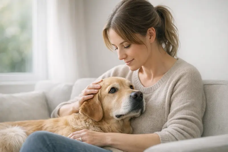 Entscheidungsbaum für Hundebesitzer zu Behandlungen beim Tierarzt oder Beobachtungen zu Hause mit wichtigen Hinweisen.