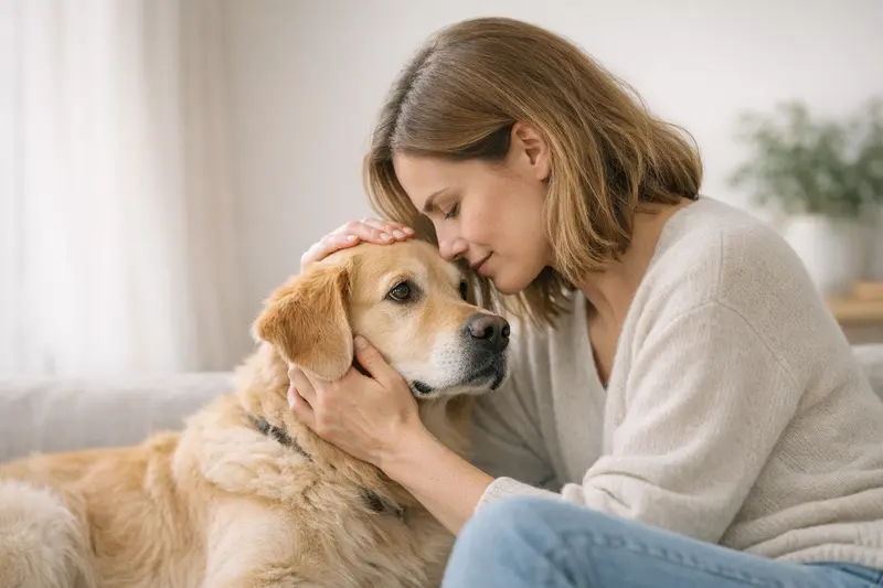 Entscheidungsbaum für Hundebesitzer mit Warnzeichen und Angaben zu Tierarztkosten sowie Versicherungsarten.