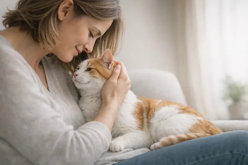 Infografik zum Verlauf der Felinen Leukämie (FeLV) bei Katzen mit Vergleich von Speichel- und Bluttests.