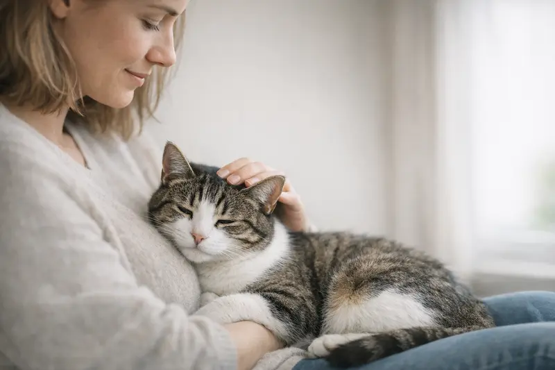 Infografik zeigt den Verlauf von FIV bei Katzen sowie typische Folgeprobleme wie Sekundärinfektionen und Entzündungen.
