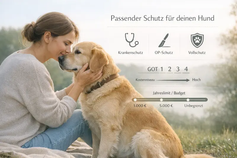 Infografik zur Kosten- und Entscheidungslogik für Hundekrankenversicherungen