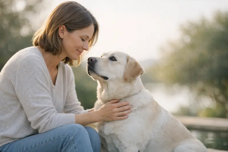 Entscheidungsbaum, der Hundehaltern hilft, zwischen OP- und Krankenversicherung zu wählen, basierend auf Größe, Alter und Gesundheitsvorsorge.