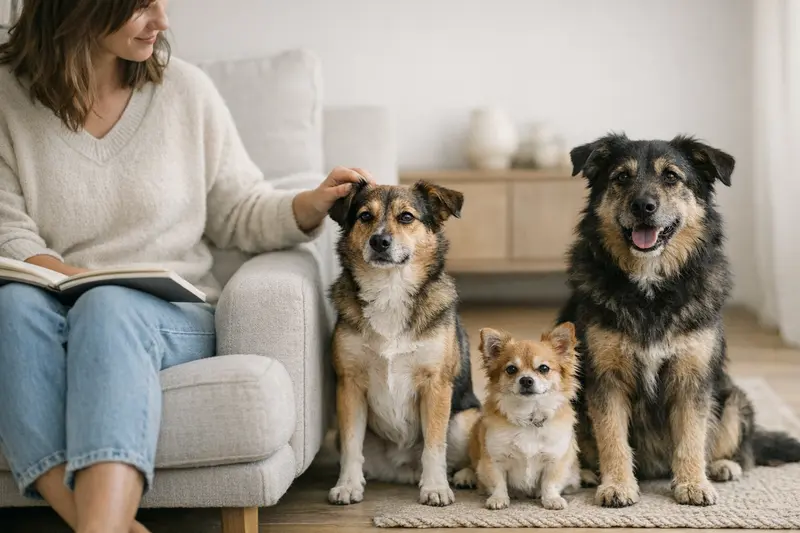 Infografik mit Umrechnungstabelle für Hundekosten nach Größe.