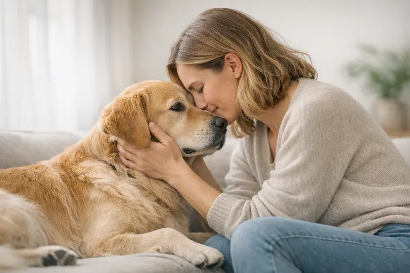 Infografik zur OP- und Krankenversicherung für Hunde mit wichtigen rassespezifischen Prüfpunkten.