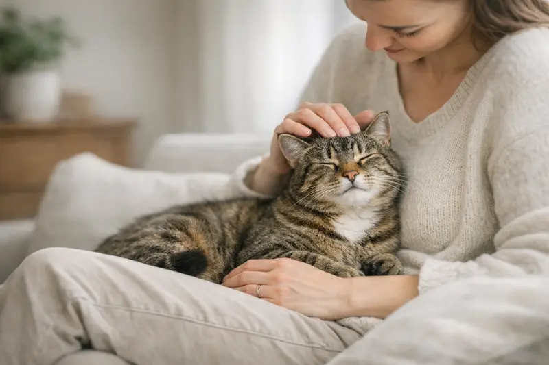Infografik, die den Unterschied zwischen Kastration und Sterilisation bei Katzen erklärt.