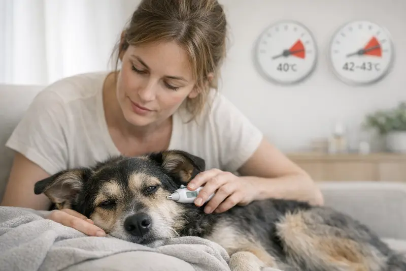 Hunde-Symptom-Check mit Temperaturgrenzen für eine schnelle Orientierung