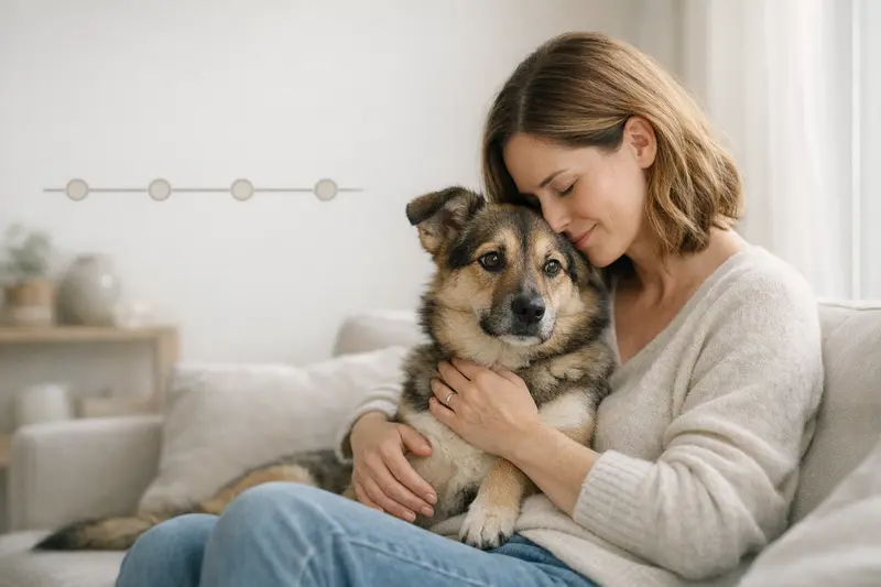 Grafische Darstellung des Impfplans für Hunde mit relevanten Zeitpunkten.