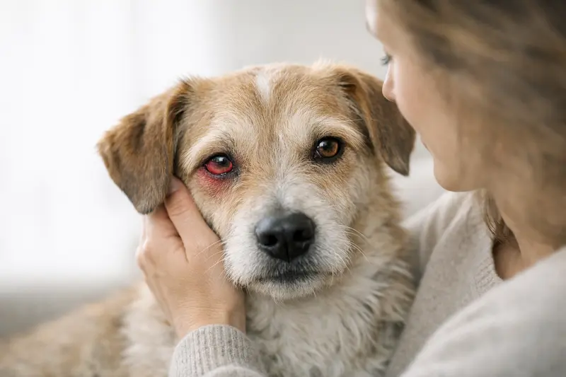 Nahaufnahme einer Katze mit fokussierten Augen zur Darstellung einer Bindehautentzündung.