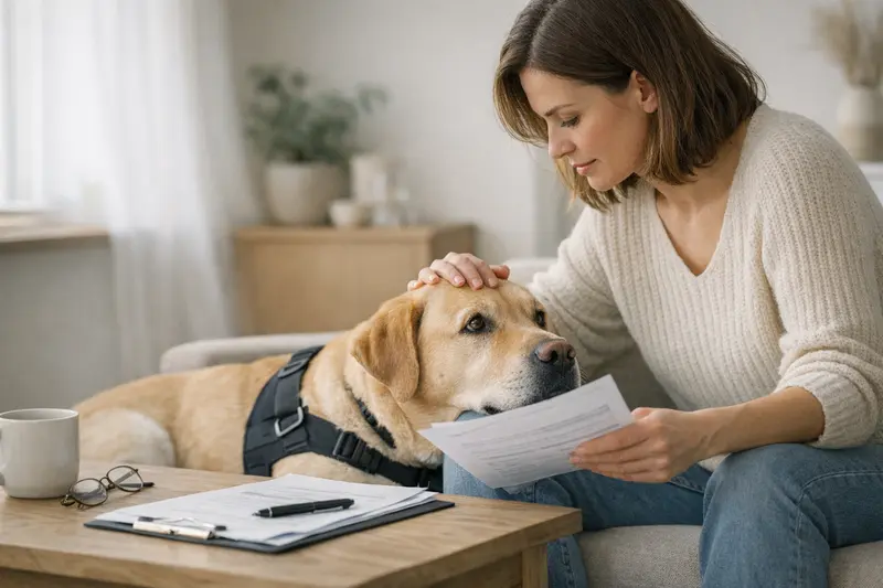 Vorerkrankungen und Hundeversicherung Ein Hund mit einem Verband, der zum Tierarzt gebracht wird, verdeutlicht die Einflussnahme von Vorerkrankungen auf die Hundeversicherung.