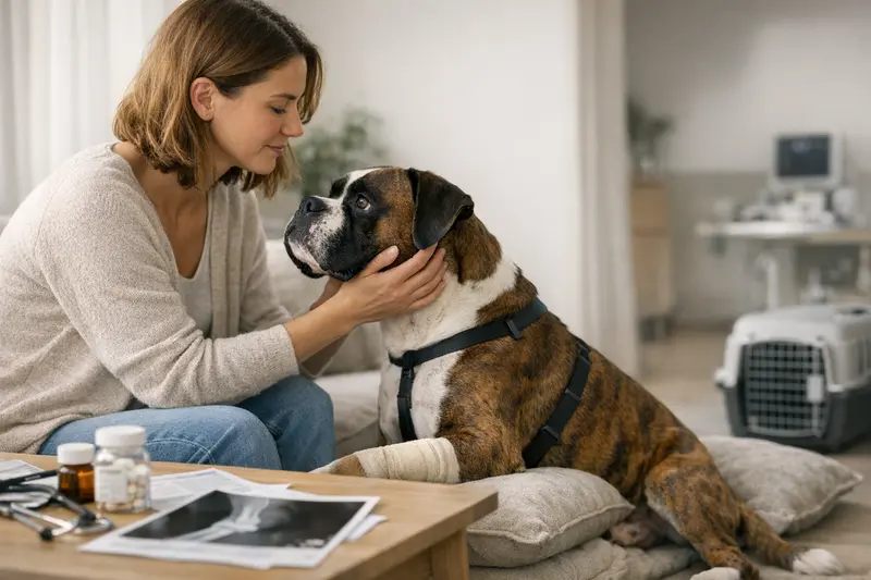 Tarifvergleich Hundeversicherung Hundehalter vergleicht verschiedene Tarife für eine Hundeversicherung.