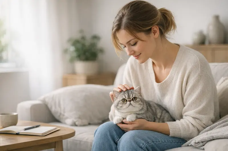 Katzenversicherung - der richtige Zeitpunkt Eine gesunde Katze erkundet neugierig ihre Umgebung, symbolisiert die Wichtigkeit einer Katzenversicherung für die Vorbeugung von Krankheiten.
