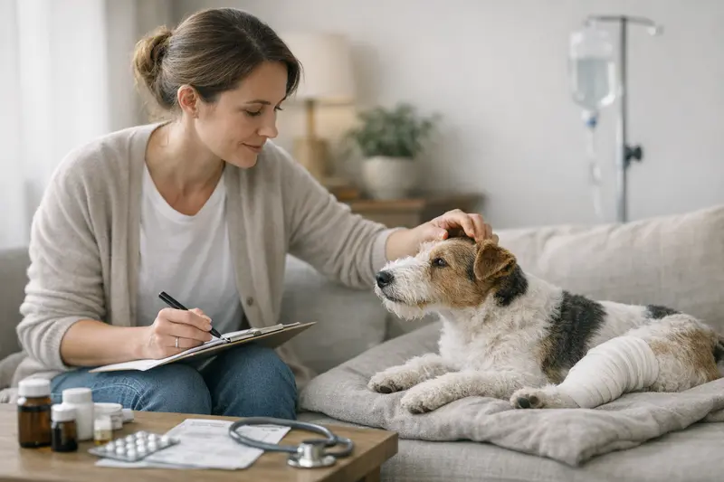 Tarifdetails Hundekrankenversicherung Wichtige Tarifdetails zur Hundekrankenversicherung werden visualisiert.