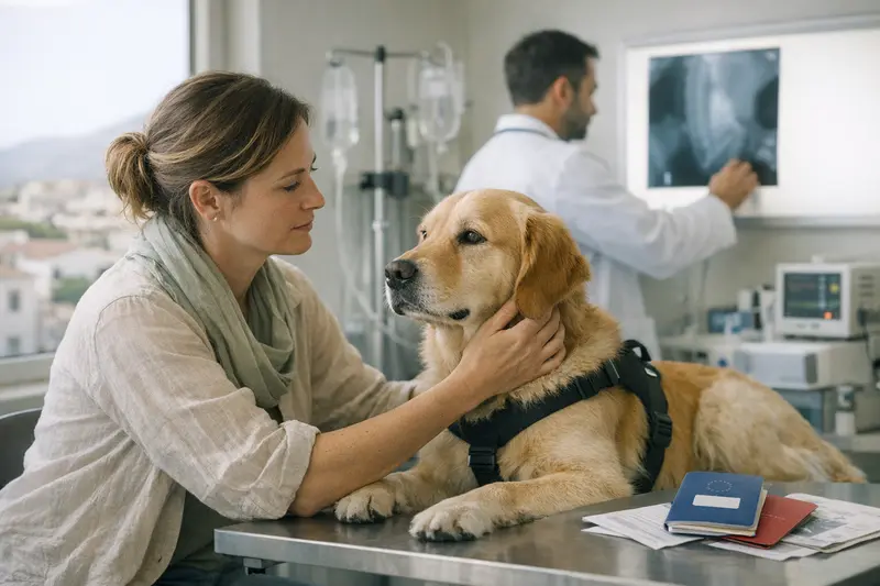 Tierarztkosten im Ausland Hundefreundliche Tierarztpraxis im Ausland mit modernen Ausstattung.
