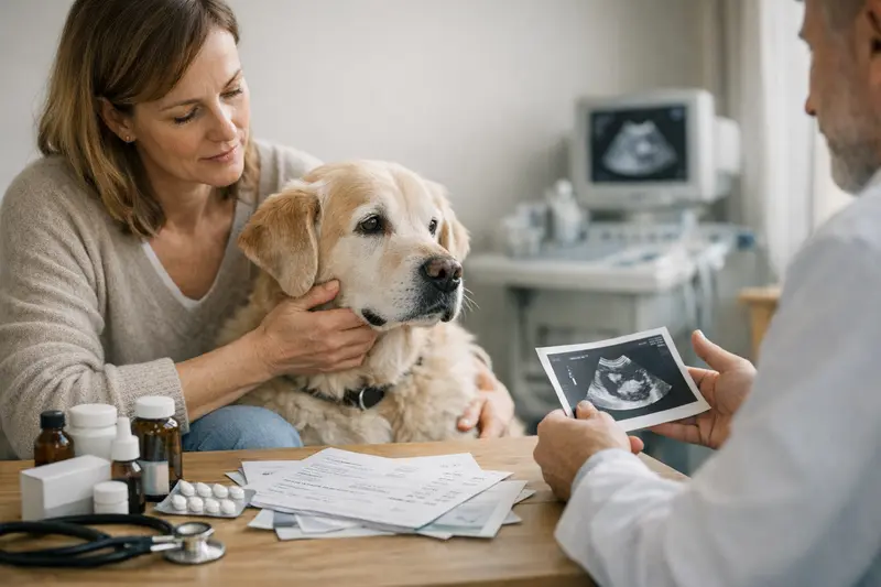 Tierarztbesuch zur Kostenüberprüfung bei Herzgeräuschen bei Hunden