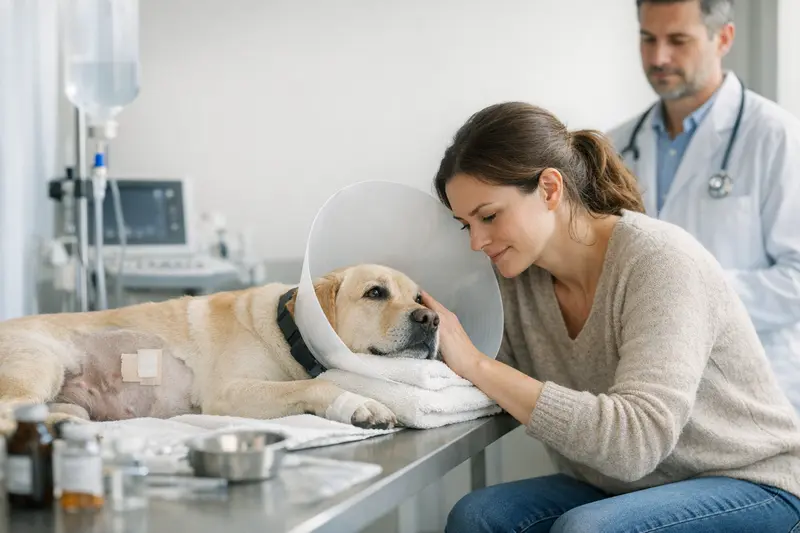 Voruntersuchungen und Nachbehandlungen bei Hunde-Operationen sind nicht automatisch in OP-Tarifen enthalten.