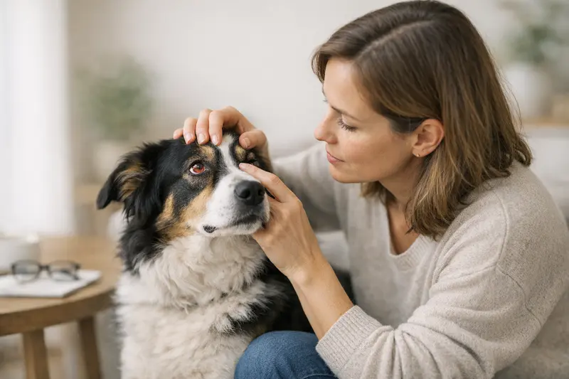 Hundeaugenprobleme und Versicherung Hundeaugen-Check beim Tierarzt, wichtig für die Versicherung