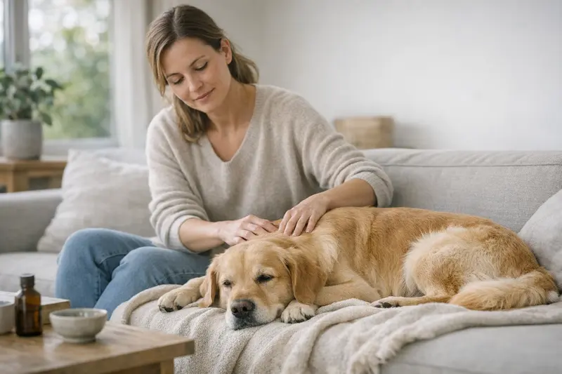Präventive Tierarztuntersuchung für Hunde Ein gesunder Hund bei einer Tierarztuntersuchung, symbolisiert die Bedeutung von Präventionsmaßnahmen in der Hundeversicherung.