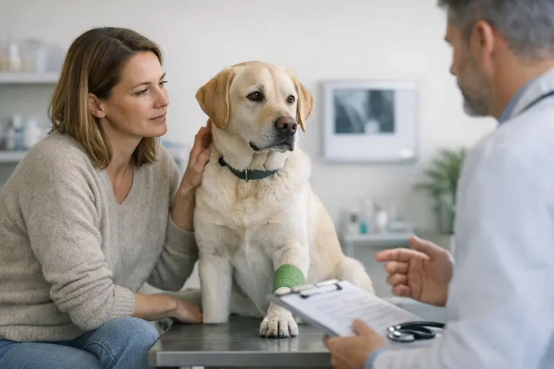 Wartezeiten und Vorerkrankungen in der Tierkrankenversicherung Hundehalter erläutert die Bedeutung von Wartezeiten und Vorerkrankungen bei einer Tierkrankenversicherung.