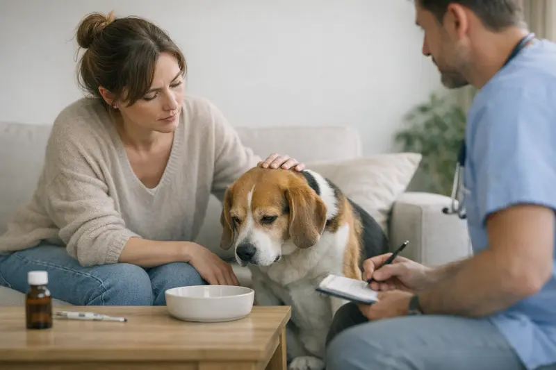 Hund frisst nicht - Tipps zur Gesundheit Hund frisst nicht und zeigt Anzeichen von Unwohlsein, was auf gesundheitliche Probleme hinweisen kann.
