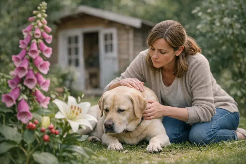 Eine gefährliche Pflanze im Garten, die für Hunde riskant sein kann.