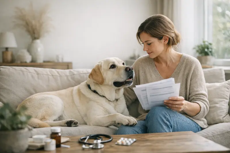 Vorsorgeleistungen in der Tierkrankenversicherung Hundehalter informiert sich über Vorsorgeleistungen in der Tierkrankenversicherung.