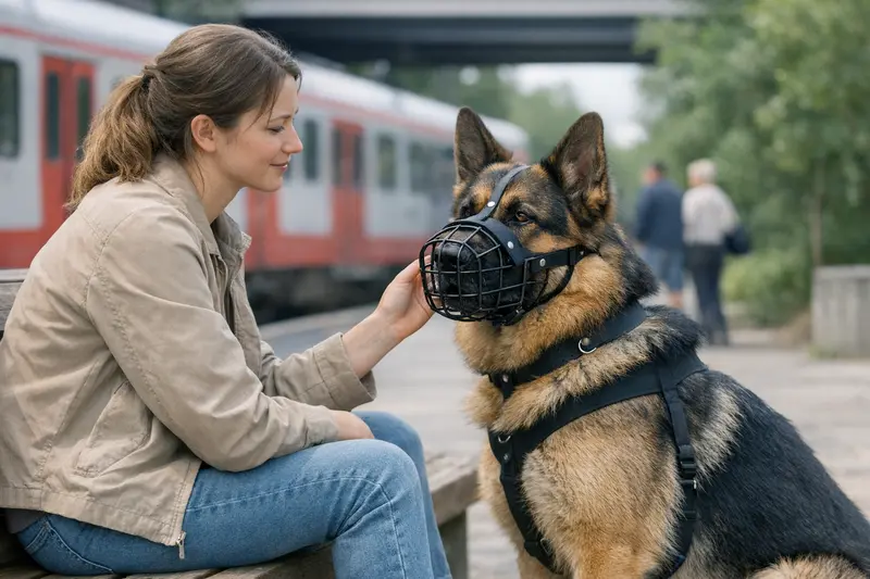 Hunde ohne Maulkorb im Park Ein Hund ohne Maulkorb läuft fröhlich im Park, symbolisiert Freiheit und die individuellen Regelungen für Maulkörbe in Deutschland.