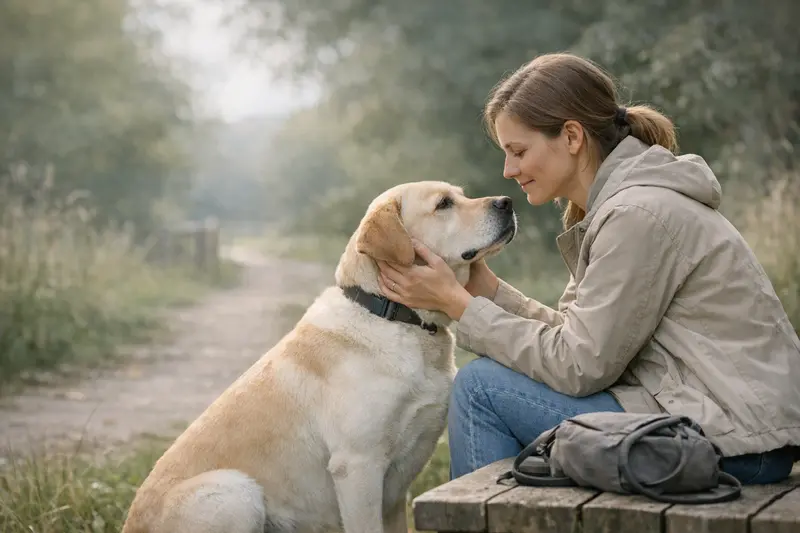 Vorsorgeuntersuchung Hund Gesunder Hund bei einer Vorsorgeuntersuchung beim Tierarzt