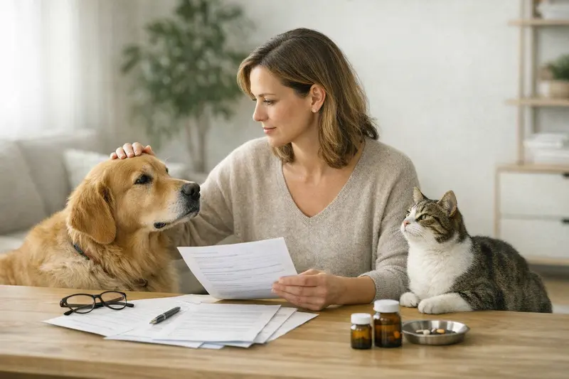 Tarifvergleich Haustierversicherung Hunde- und Katzenbesitzer vergleichen verschiedene Versicherungstarife für ihre Haustiere.