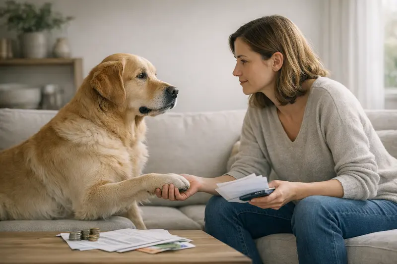 Hund beim Tierarzt Ein Hund beim Tierarzt, der eine Untersuchung erhält, symbolisiert die Wichtigkeit von Selbstbeteiligung und Erstattungsquote in der Tierkrankenversicherung.