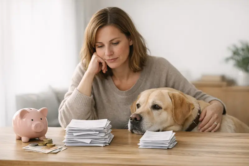 Ein Hund und eine Katze beim Tierarzt, Symbol für Tierarztkosten und Versicherungsschutz