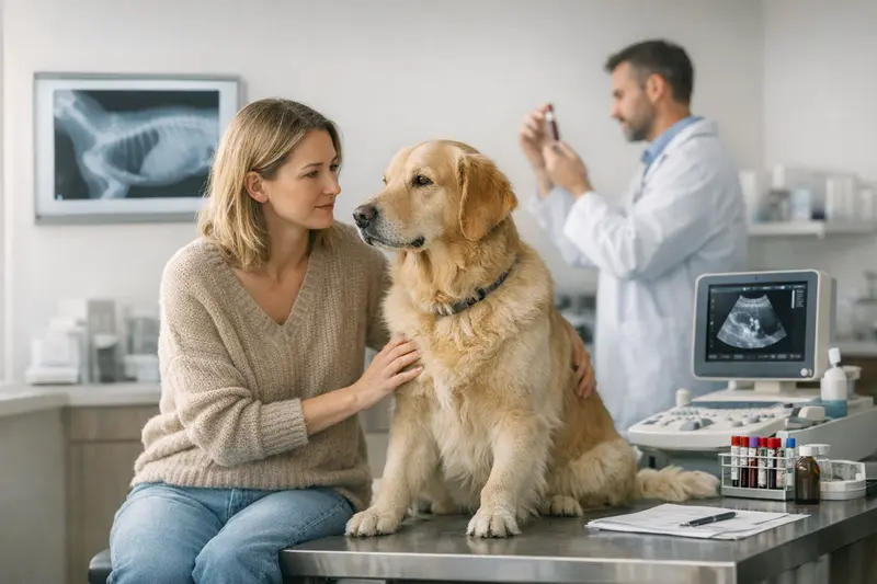 Tierärztliche Diagnostik und Versicherung Tierärztliche Diagnostik wie Laboruntersuchungen und Röntgen für Hunde