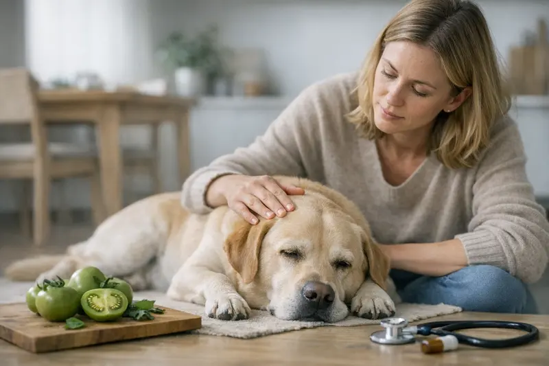 Unreife Tomaten und Hundegesundheit Unreife Tomaten können gesundheitliche Risiken für Hunde darstellen.