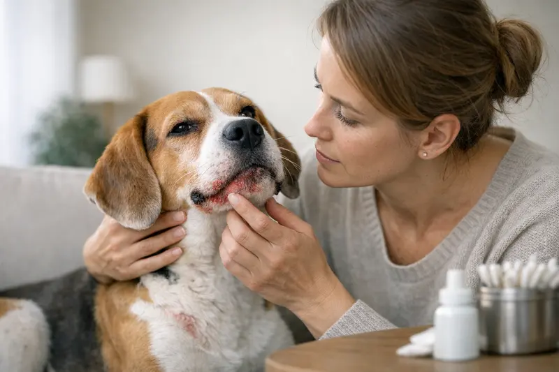 Probleme durch falsche Vibrissen-Pflege bei Hunden Falsche Pflege der Vibrissen kann zu Hautreizungen und Entzündungen führen.