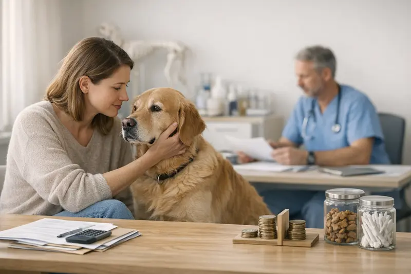 Hund Tierarzt Kosten und Versicherung Hund beim Tierarzt zur Untersuchung der Gesundheitskosten