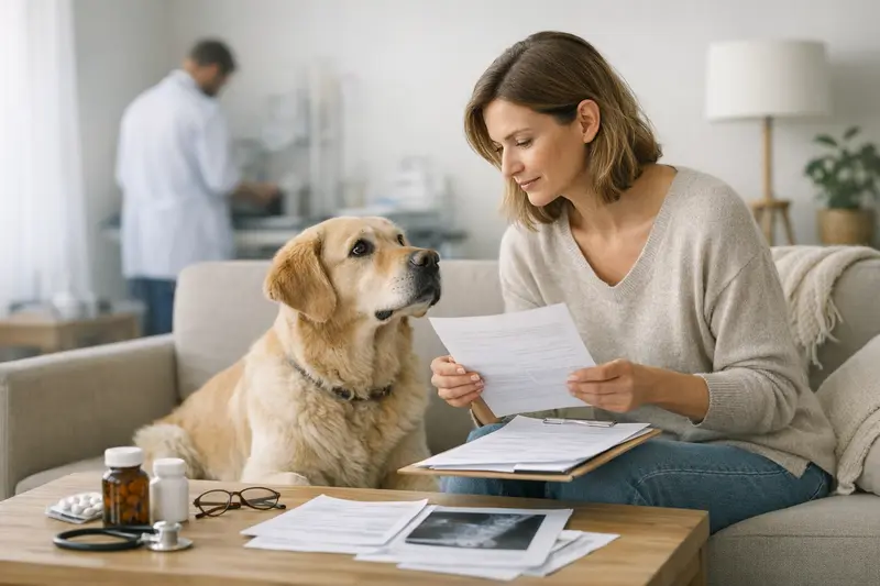 Wichtige Tarifdetails für Hundeversicherungen Tierärztin erklärt wichtige Tarifdetails einer Hundeversicherung.