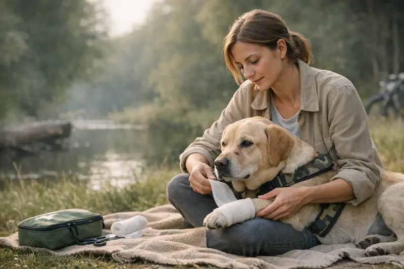 Hund wird von Tierarzt untersucht, um gesundheitliche Vorsorge zu gewährleisten.