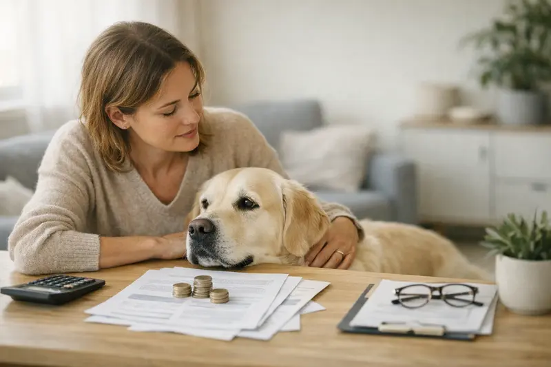 Hundekrankenversicherung Informationen Eine Schriftrolle mit Informationen über Hundekrankenversicherungen und Kosten