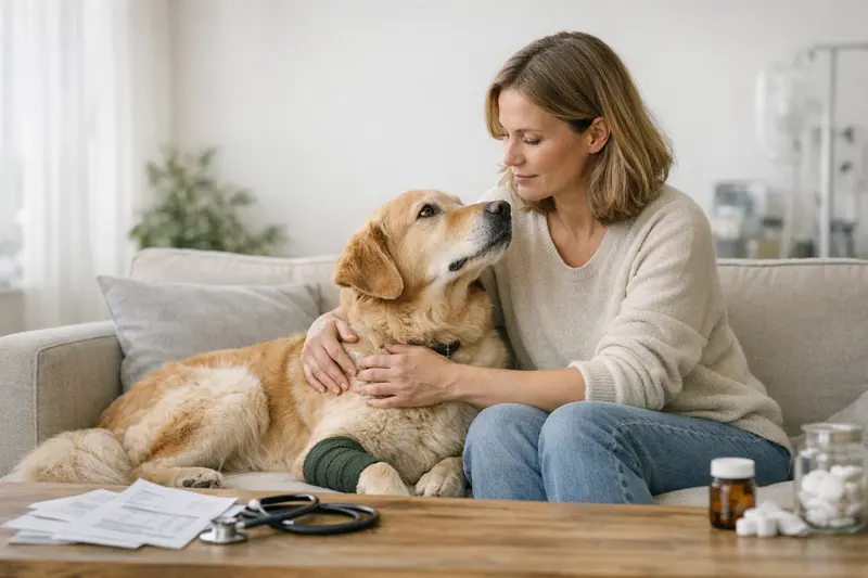 Gesunder Hund auf Wiese Ein gesunder Hund liegt entspannt auf einer Wiese, was die Frage aufwirft, ob eine Krankenversicherung notwendig ist.